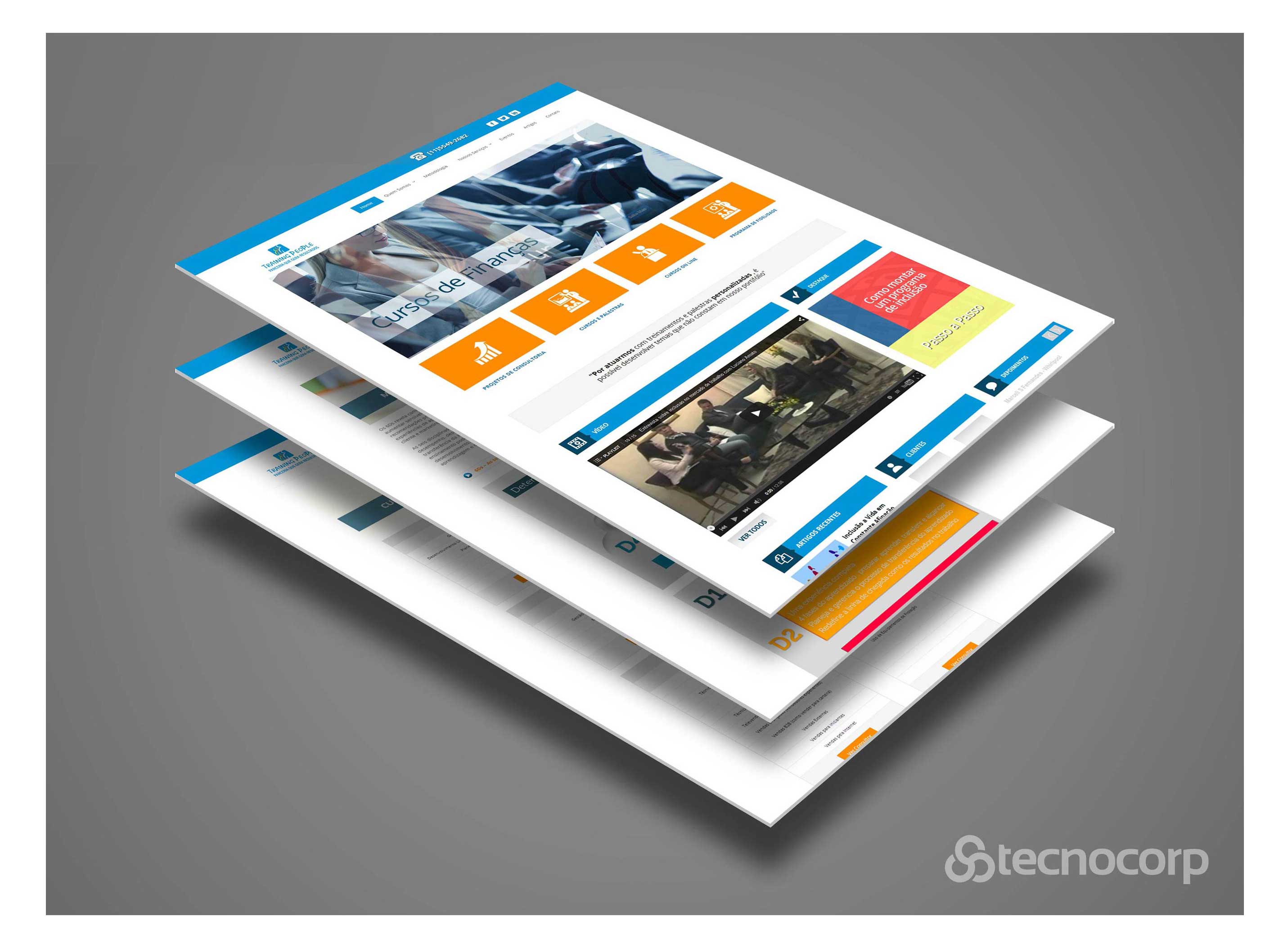 Site Training People - Criação e Desenvolvimento 